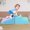 PU Foam Step and Slide Play Set with Removable Zippered Covers and Portable Design